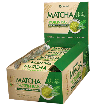 Matcha protein bar кутия